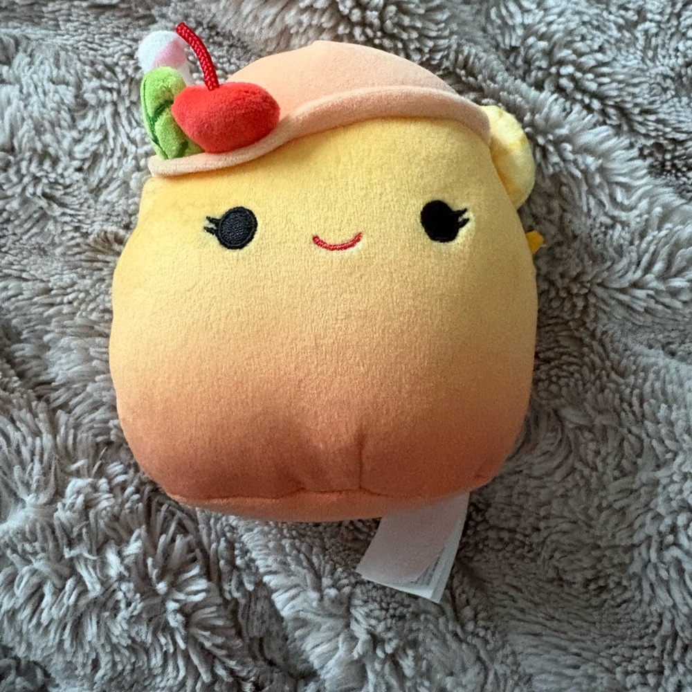 Squishmallows Peach and Yellow Dessert Plush